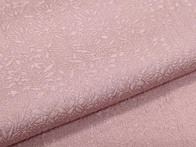 平和屋着物○本加賀友禅作家 毎田仁郎監修 色無地 草花地紋