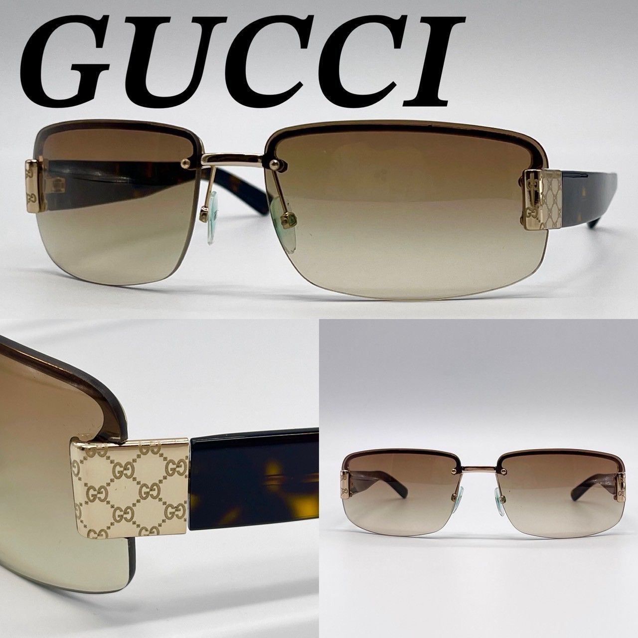 GUCCI サングラス　ダークブラウン 大きめ 楽天市場】グッチ GUCCI サングラス サングラス 衣料品
