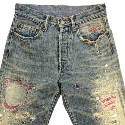 KAPITAL LEGS キャピタル レッグス スタッズダメージデニム 初期