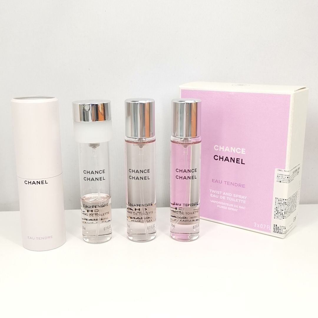 CHANEL U 63 A-1 20ml × 3 CHANCE シャネル チャンス EDT オードトワレ ツィスト＆スプレイ SP スプレー 香水 フレグランス