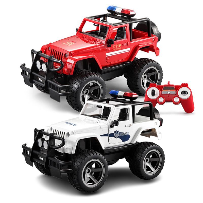 1/12 ラジコンカー パトカー 消防車 リモコン 緊急車両 Jeep 消防指揮車 RC 働く車 知育玩具 はたらくくるま 作業車両 電動 USB充電式  大人 子供用 車おもちゃ 男の子 6歳 7歳 8歳 9歳 10歳 誕生日 プレゼント リモコンカー - メルカリ