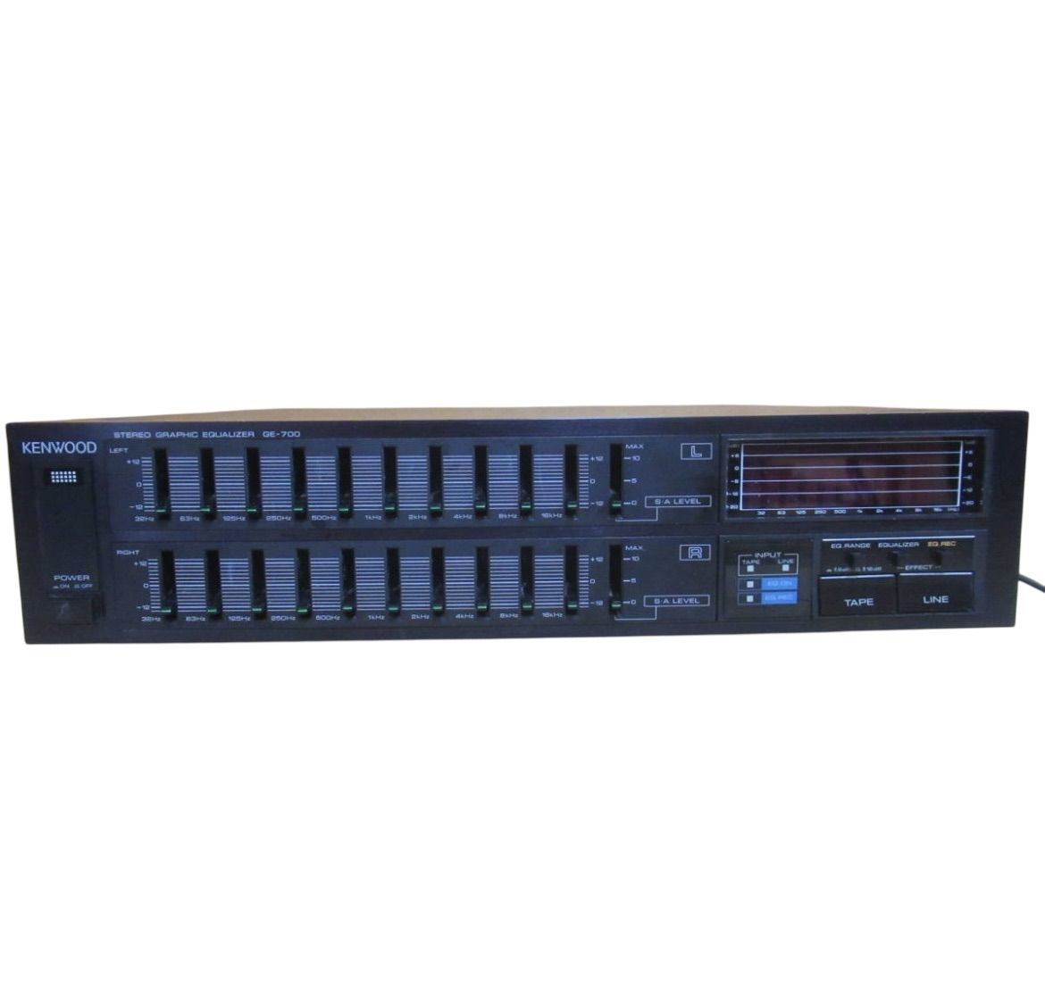 動作品】Kenwood GE‑700 ステレオ グラフィックイコライザー
