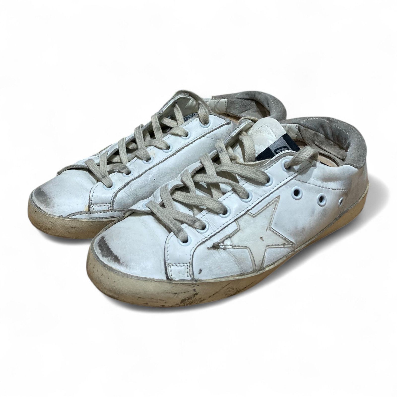 GOLDEN GOOSE ゴールデングース G25D121.P6 SNEAKERS SUPER STAR COL P6 レディース ホワイト 38