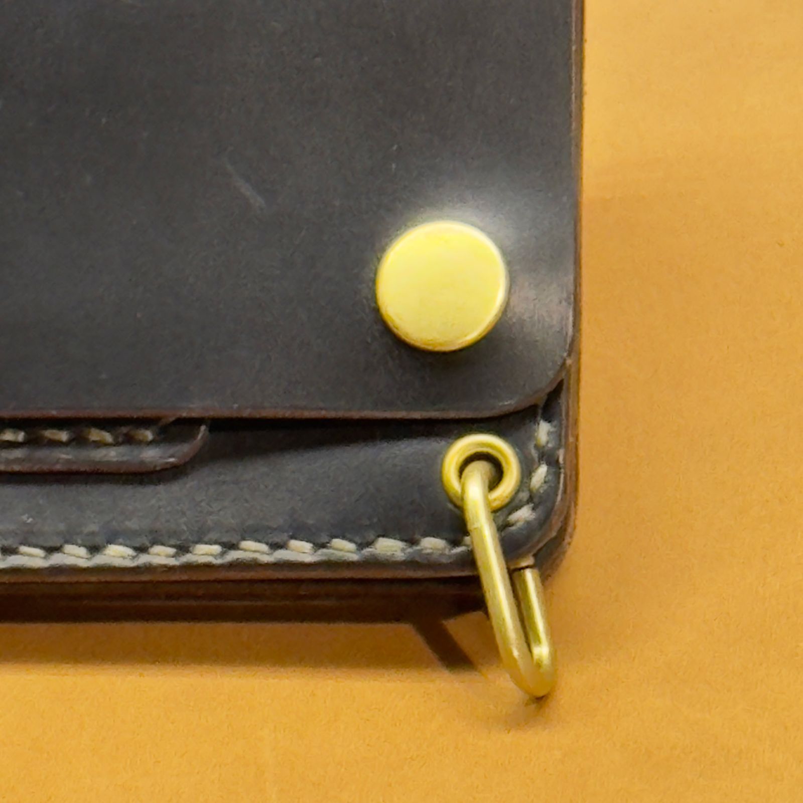 クロムエクセル/ロングトラッカーウォレット/ブラック(茶芯)/TWL-01BCE