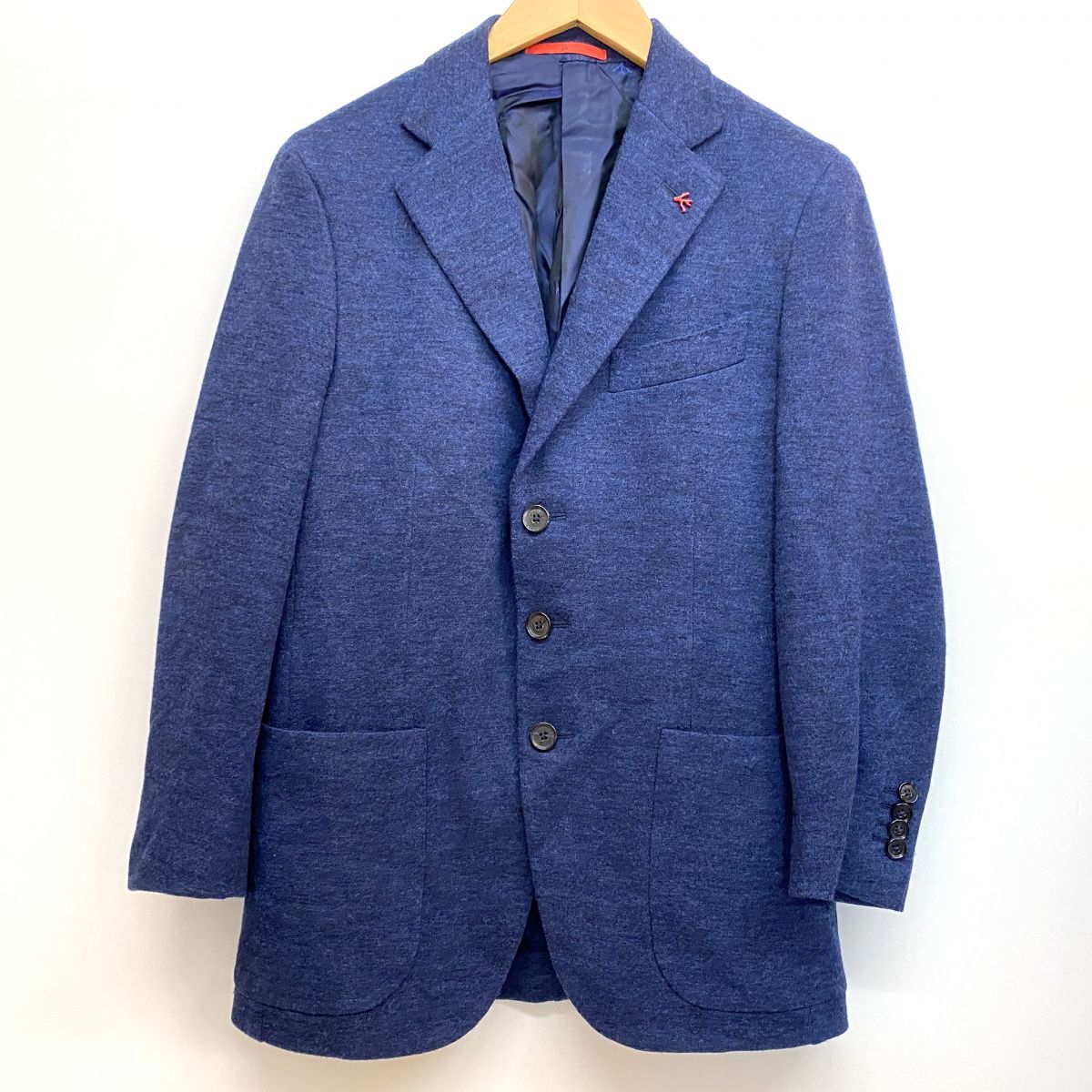 ISAIA イザイヤ テーラードジャケット ウール 毛 ネイビー サイズ44 8R