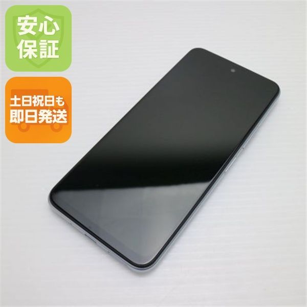 新品同様 Redmi Note 10 JE XIG02 クロームシルバー 白ロム 本体