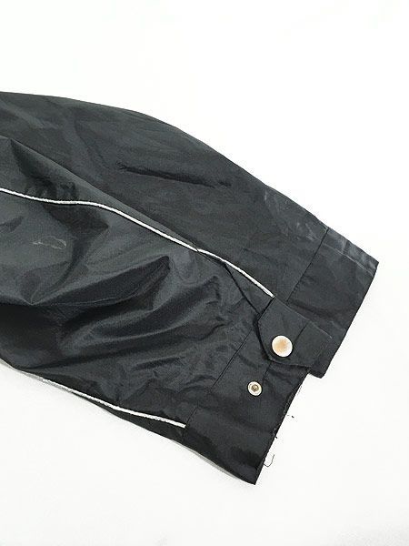 古着 90s- Belstaff 比翼 ナイロン スタンドカラー ジャケット 黒