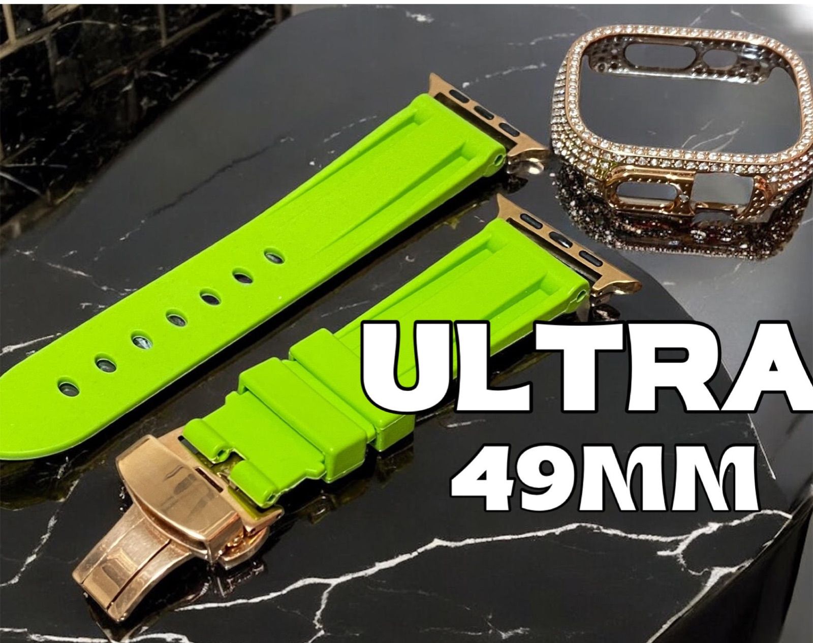 Ultra 49mm アップルウォッチ ケースキラキラ カスタム カバー Apple Watch ウルトラ ウルトラ2 メンズ レディース 43