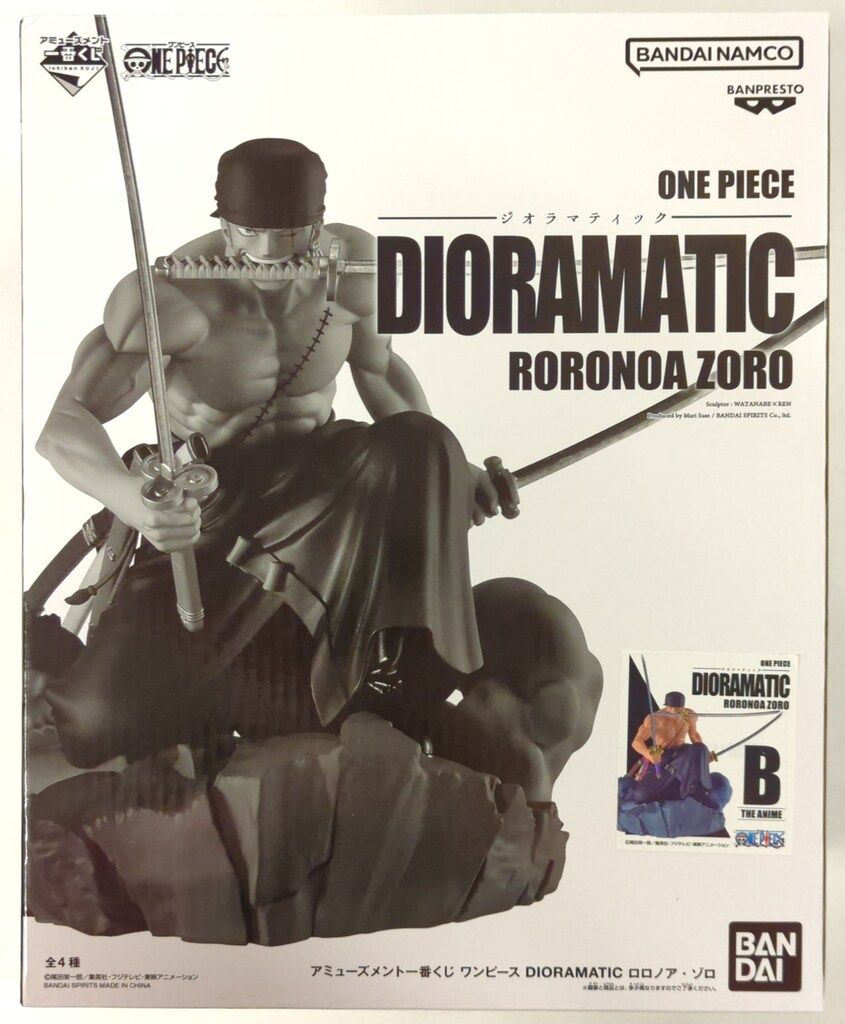 BANDAI SPIRITS アミューズメント一番くじ ワンピース DIORAMATIC ロロノア・ゾロ B ロロノア・ゾロ THE ANIME(アニメーション彩色) B