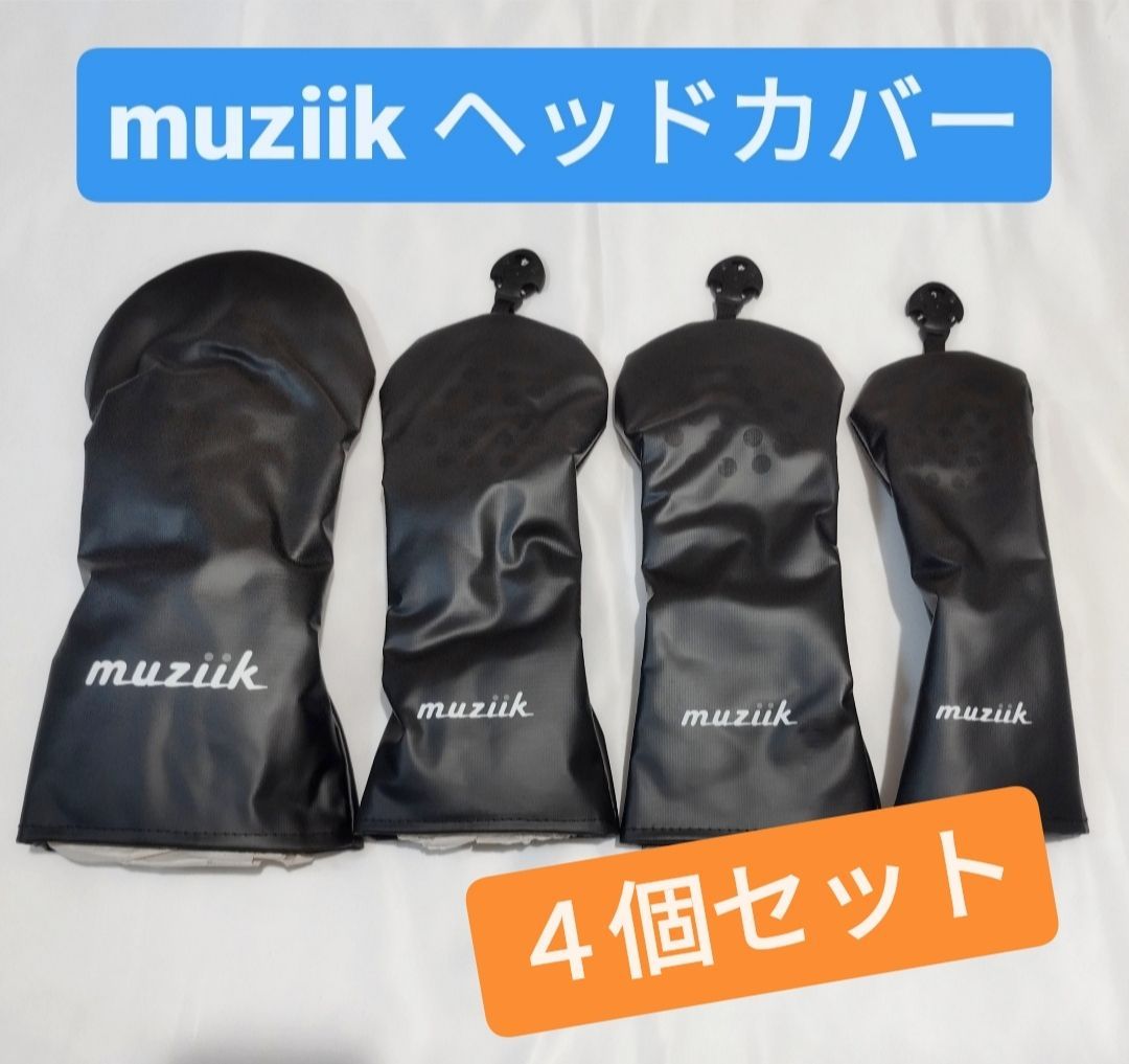 muziik ムジーク ４番ウッド＋シャフト5本セット　ヘッドカバー付 muziik ムジーク 4番ウッド＋シャフト5本セット ヘッドカバー付