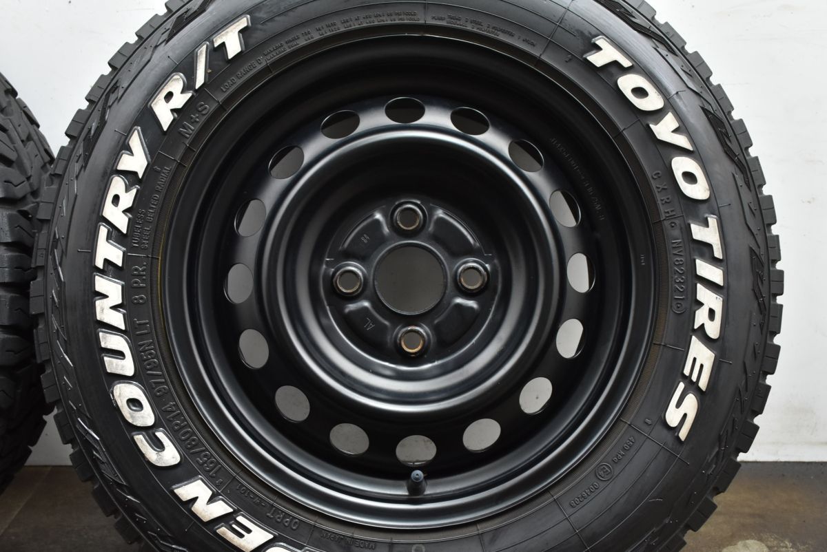 ハスラータフト等 スチール 14in 5J 40 PCD100 オープンカントリーR T 165 80R14 エブリイ キャリイ ハイゼット カスタムサイズ TRITUETUBI_COM