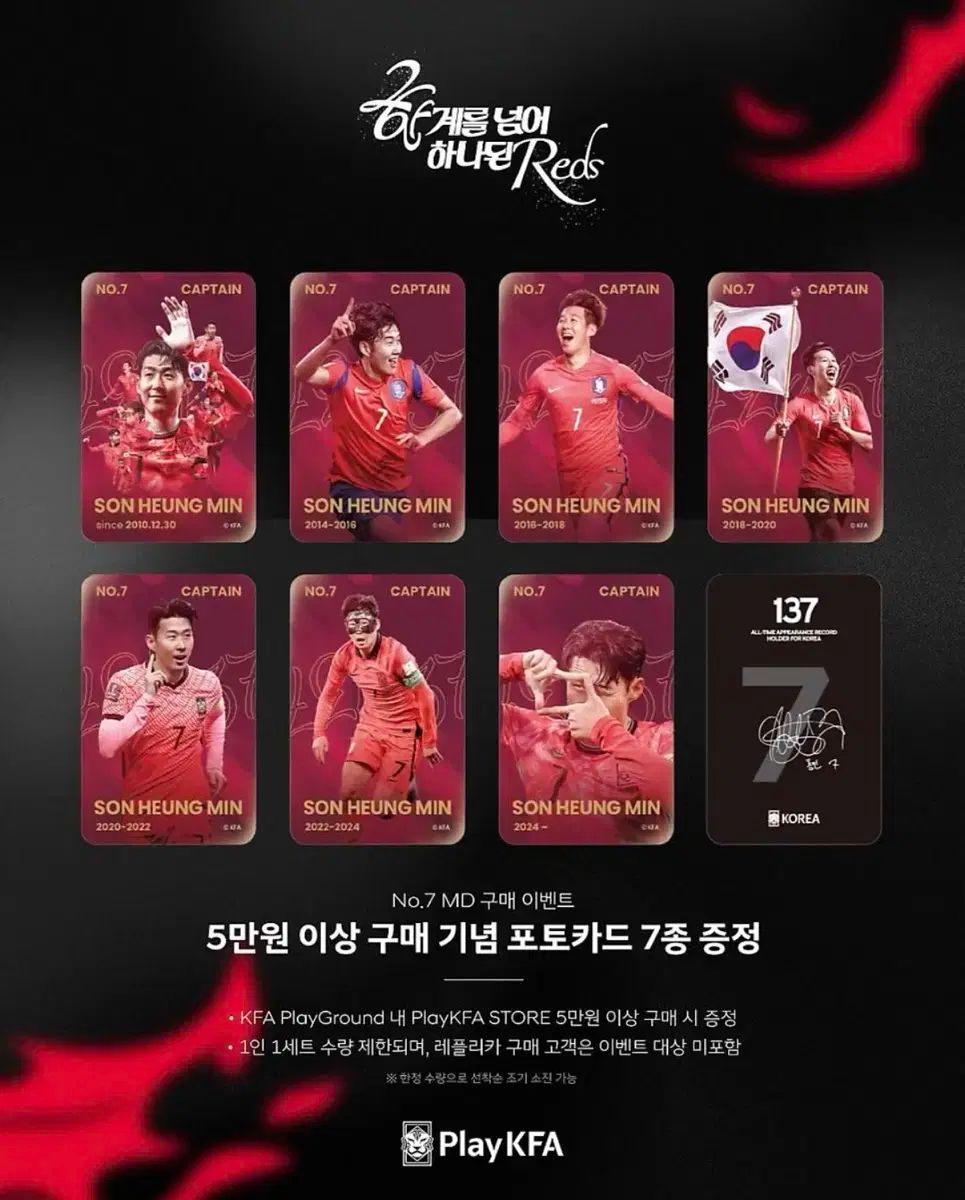 ソン フンミン選手 137試合 記念 モデル トレカ