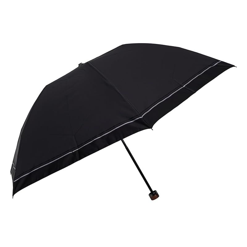 折りたたみ傘 雨傘 ミニ メンズ 60cm 軽い 大きい FOLDING UMBRELLA 18015 グレー 95 1