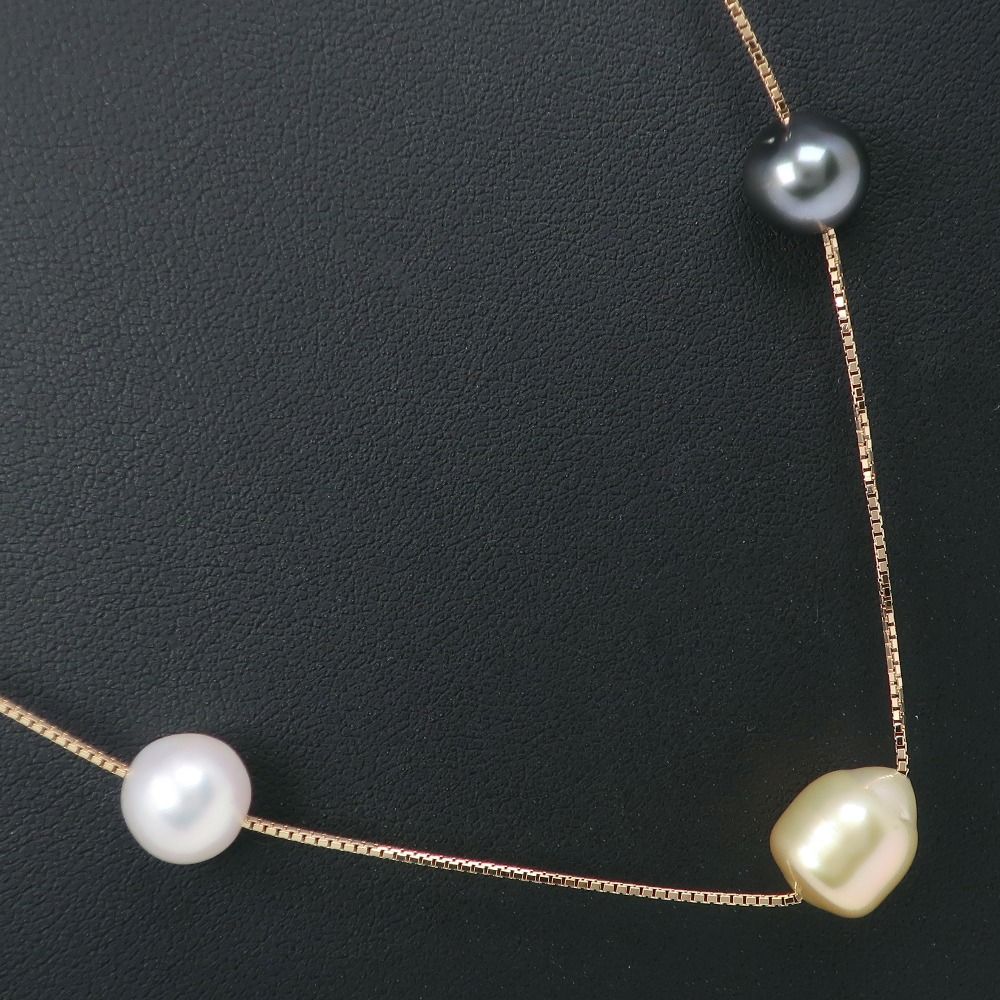 TASAKI】タサキ パールステーション 11P ロング K18イエローゴールド