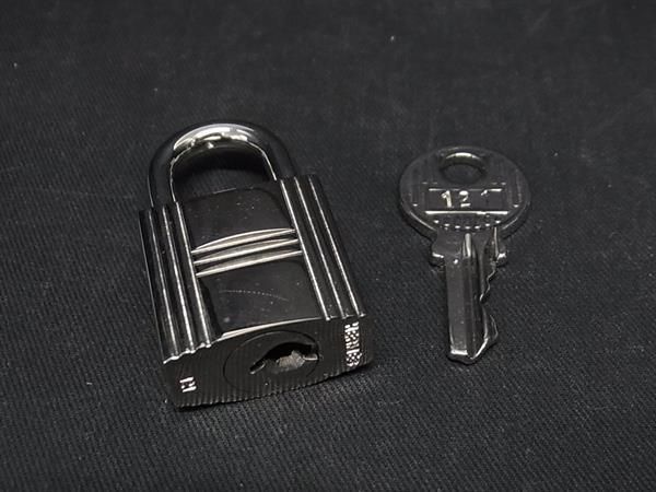 HERMES エルメス カデナ 南京錠 パドロック 121 鍵 キー シルバー系 DB1694