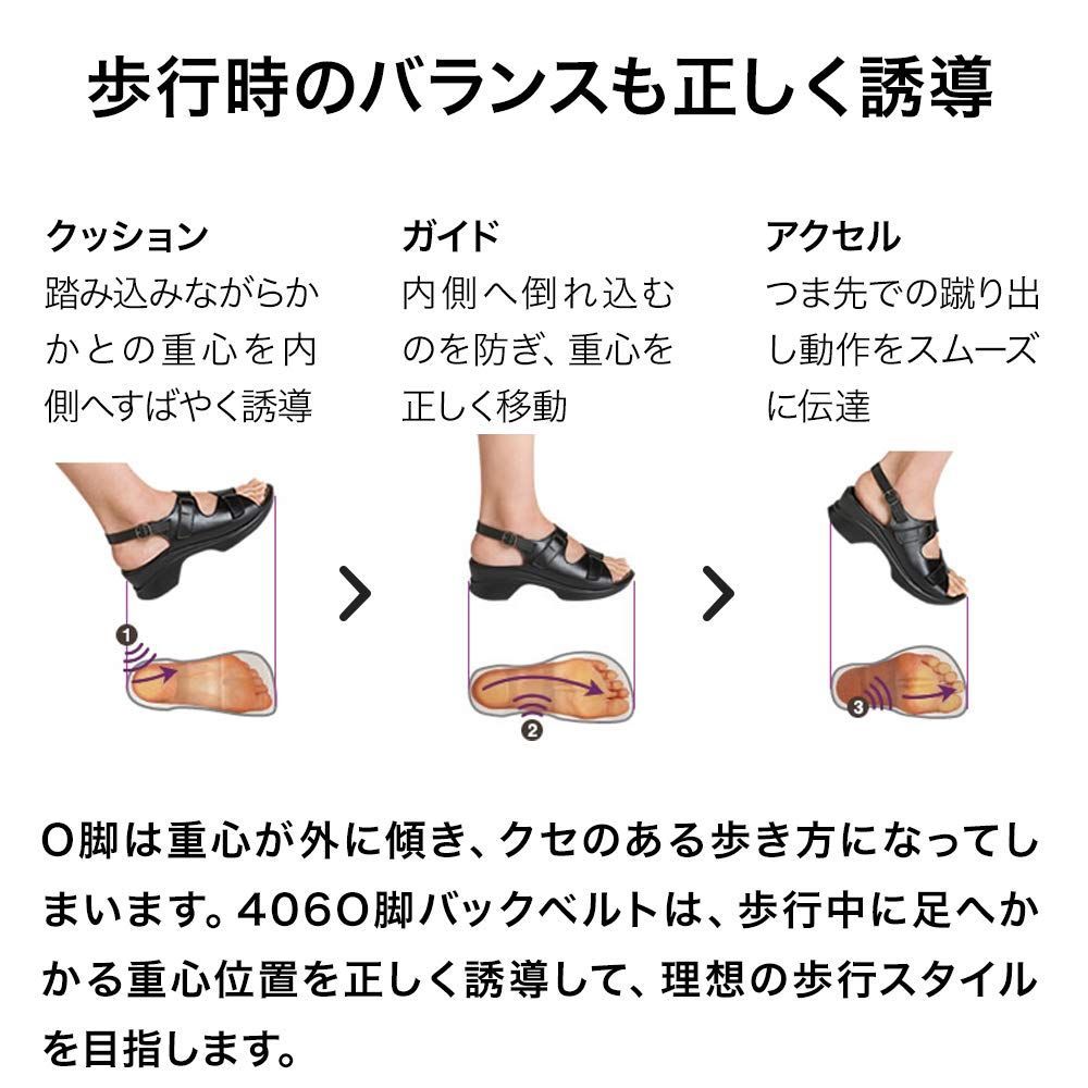 アーチフィッターO脚バックベルト406