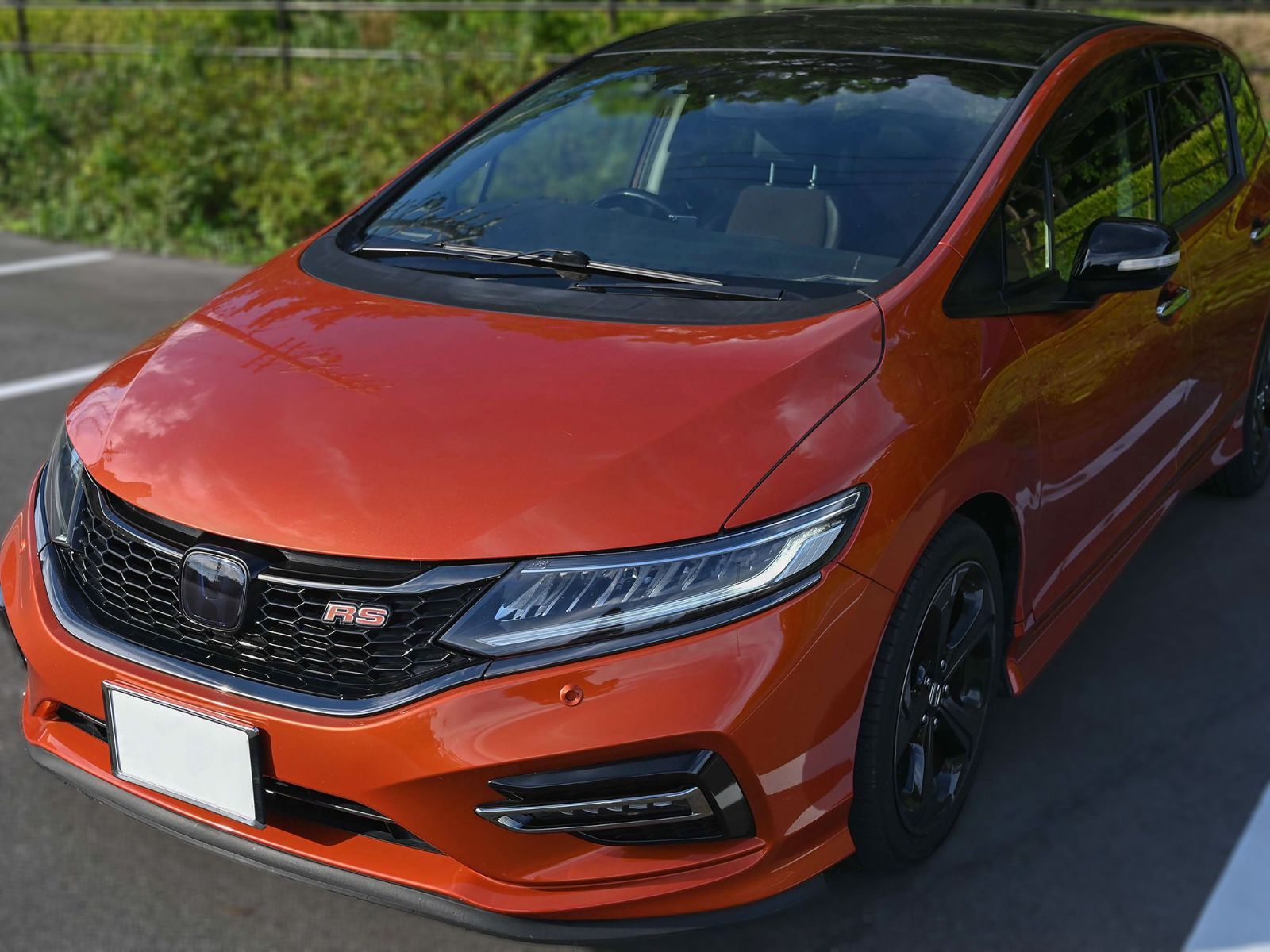 Tint+再使用できる エンブレム スモークフィルム(スモーク20％★Honda SENSING装備車専用) ジェイド FR4/FR5 後期 フロント用 fr fr5