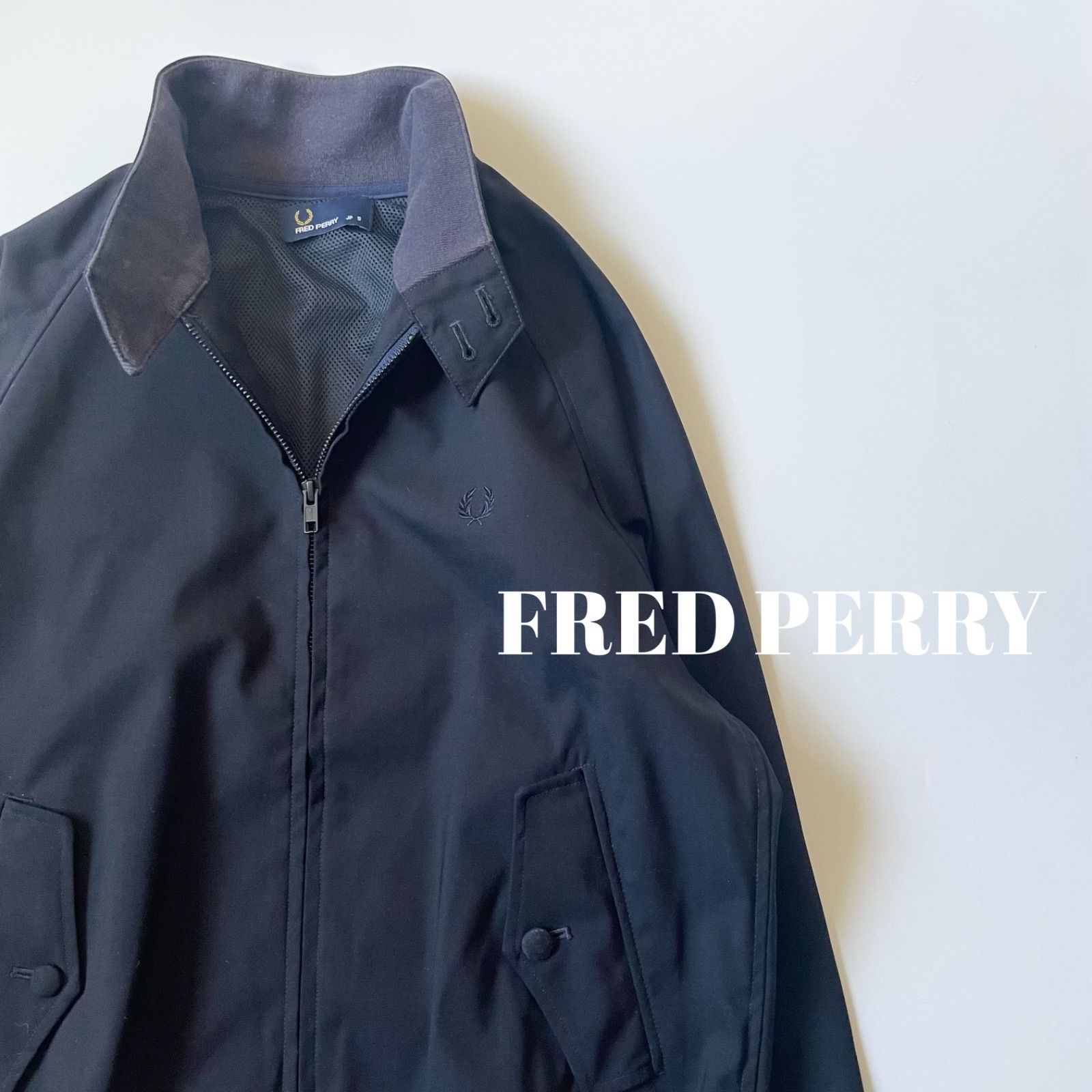 FRED PERRY / ウールポリエステル ハリントンジャケット スウィング 