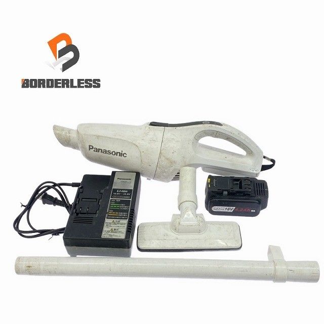 品 Panasonic パナソニック 14.4V|18V 工事用充電クリーナー EZ37A3 バッテリー 18V 4.2Ah 充電器付き 掃除 コードレス