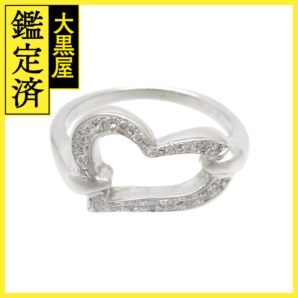 JEWELRY ダイヤモンド リング ハート K18WG ホワイトゴールド D0.09ct ...