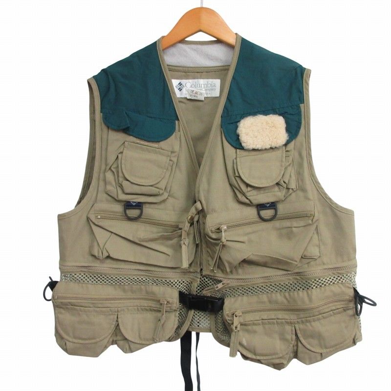 90's Columbia コロンビア フィッシングベスト 釣り 紺タグ 古着 80年代 コロンビア Columbia 紺タグ フィッシングベスト
