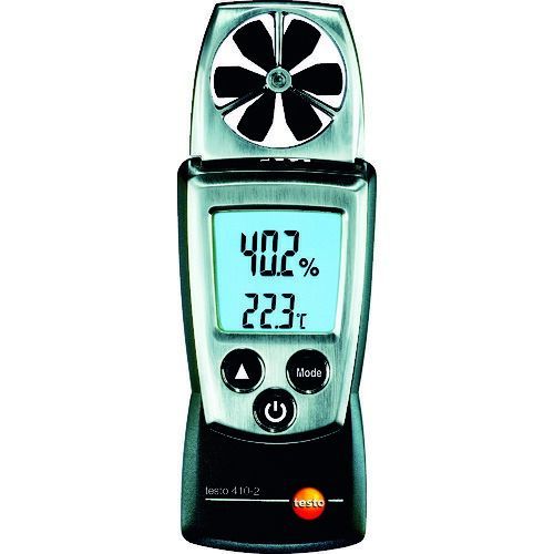 テストー ポケットラインベーン式風速計 ＴＥＳＴＯ４１０−２温湿度計付