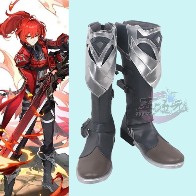 猫屋小舗 原神 コスプレ ディルック 殷紅終夜 衣装 ※ウィッグ 靴 追加