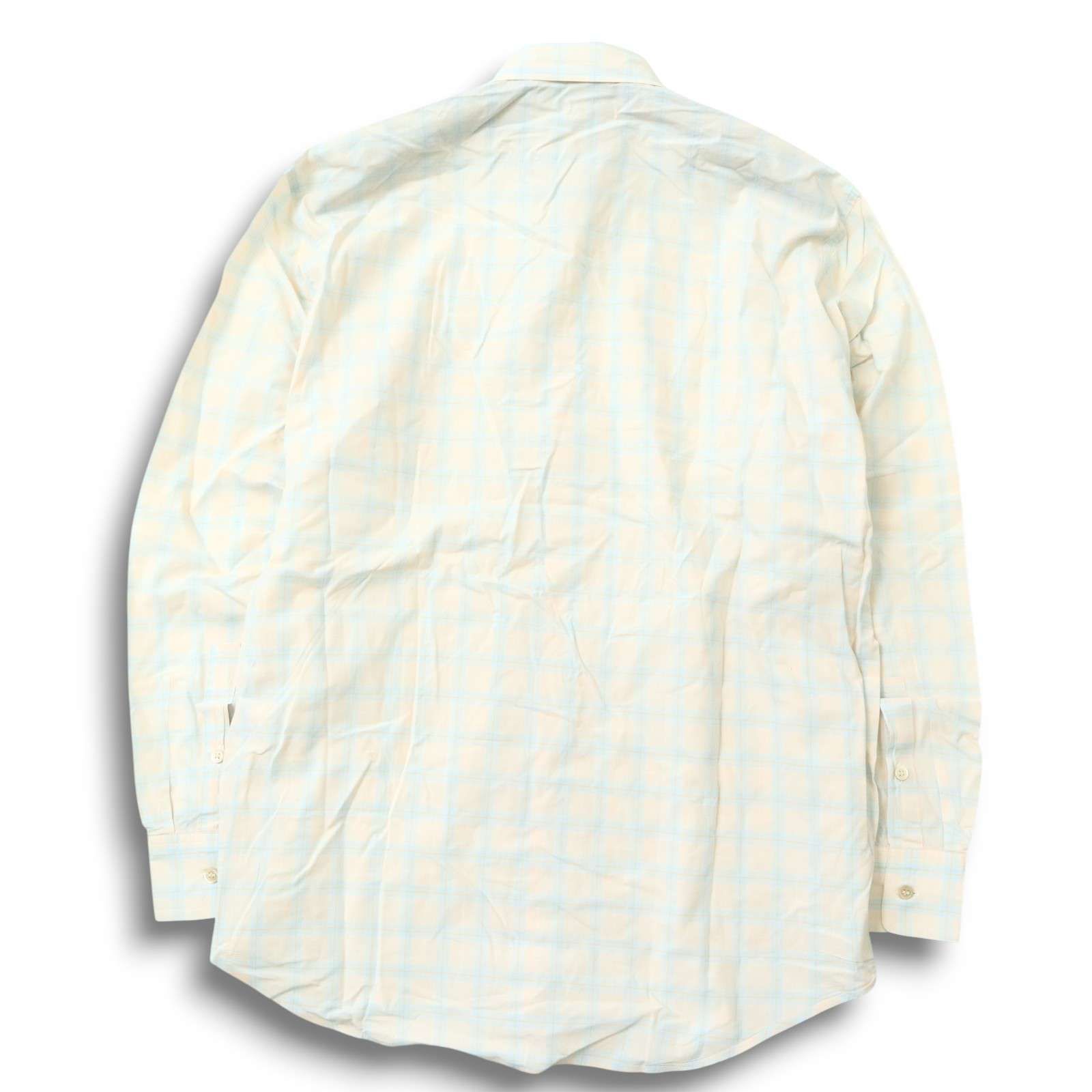 J5207 新品 パパスプラス チェック柄 ボタンダウンシャツ レッド L