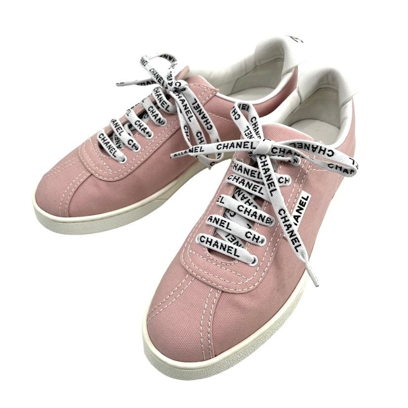 シャネル CHANEL スニーカー ココマーク ロゴマーク ローカット 38