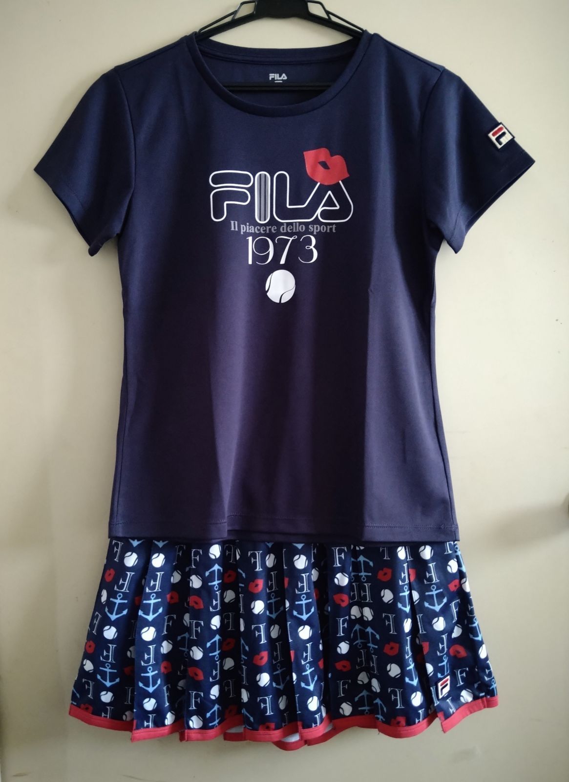 FILA フィラ テニスウェア ゲームシャツ スコート 上下セット Mサイズ 新品美品