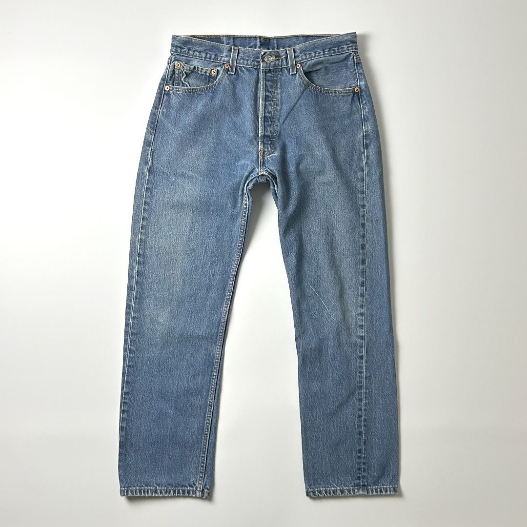 90s☆USA製☆リーバイスデニムパンツ501ストレート☆色落ちGOOD 90s☆USA製☆リーバイスデニムパンツ501ストレート☆色落ちGOOD