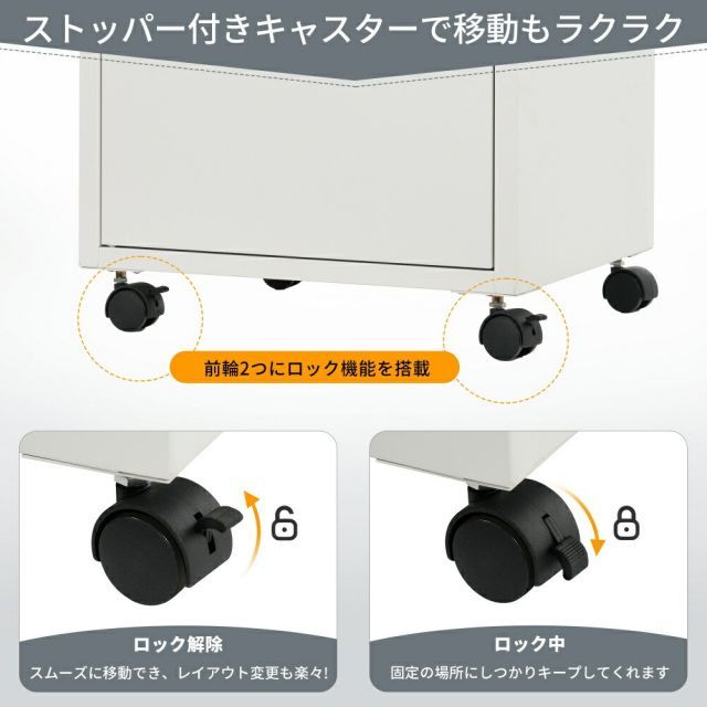 キャスター付き