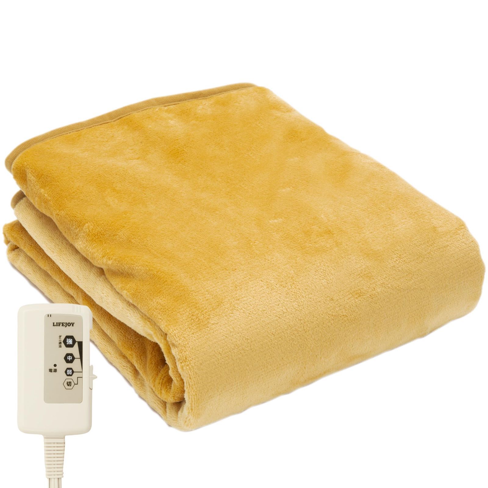 心地よいふわふわ電気毛布 掛け敷き兼用 6段階温度調整 電気毛布 掛け