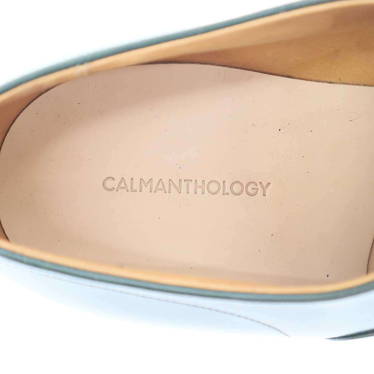 CALMANTHOLOGY カルマンソロジー A6534 BALMORAL CAP TOE レザーシューズ  グリーン UK8