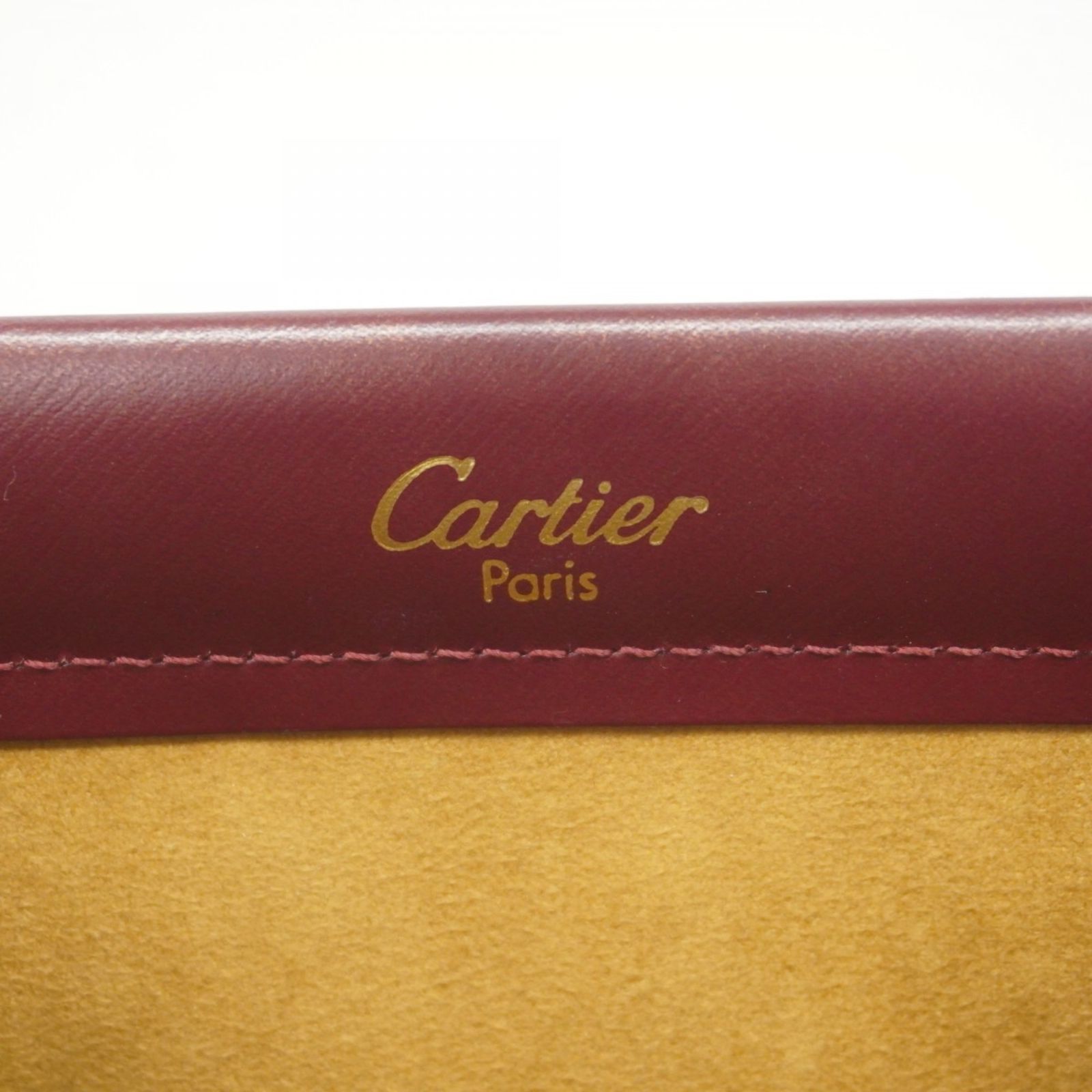 Cartier カルティエ ハンドバッグ ゴールド金具 レザー カルティエ(Cartier) カルティエ ハンドバッグ トリニティ