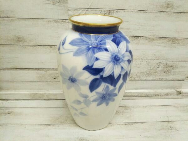 大倉陶園 花瓶 ベース クレマチス 大倉陶園 花瓶 ベース クレマチス