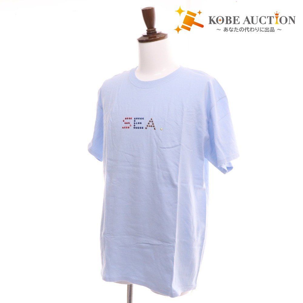 ウィンダンシー Tシャツ カットソー 半袖 トップス メンズ L ブルー系 袋付き タグ付き 未使用