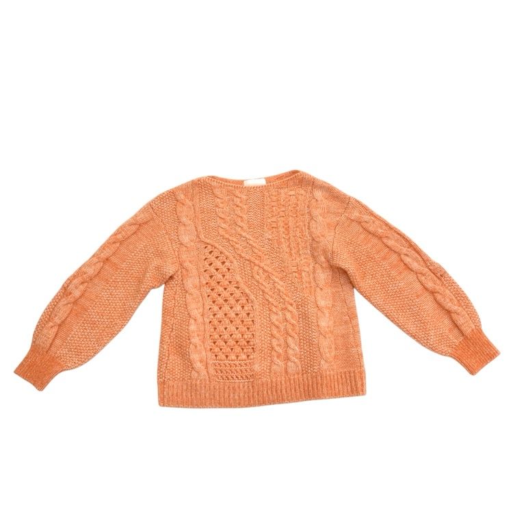モヘヤケーブルニット オレンジ