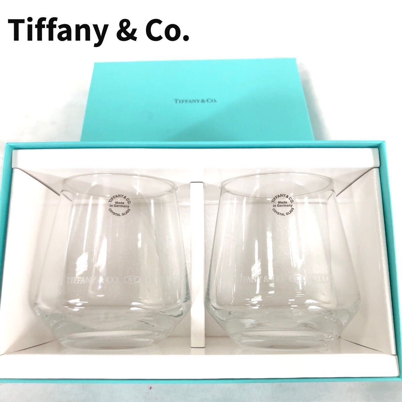 未使用 Tiffany ティファニー タンブラー セット ペアグラス 保管品 