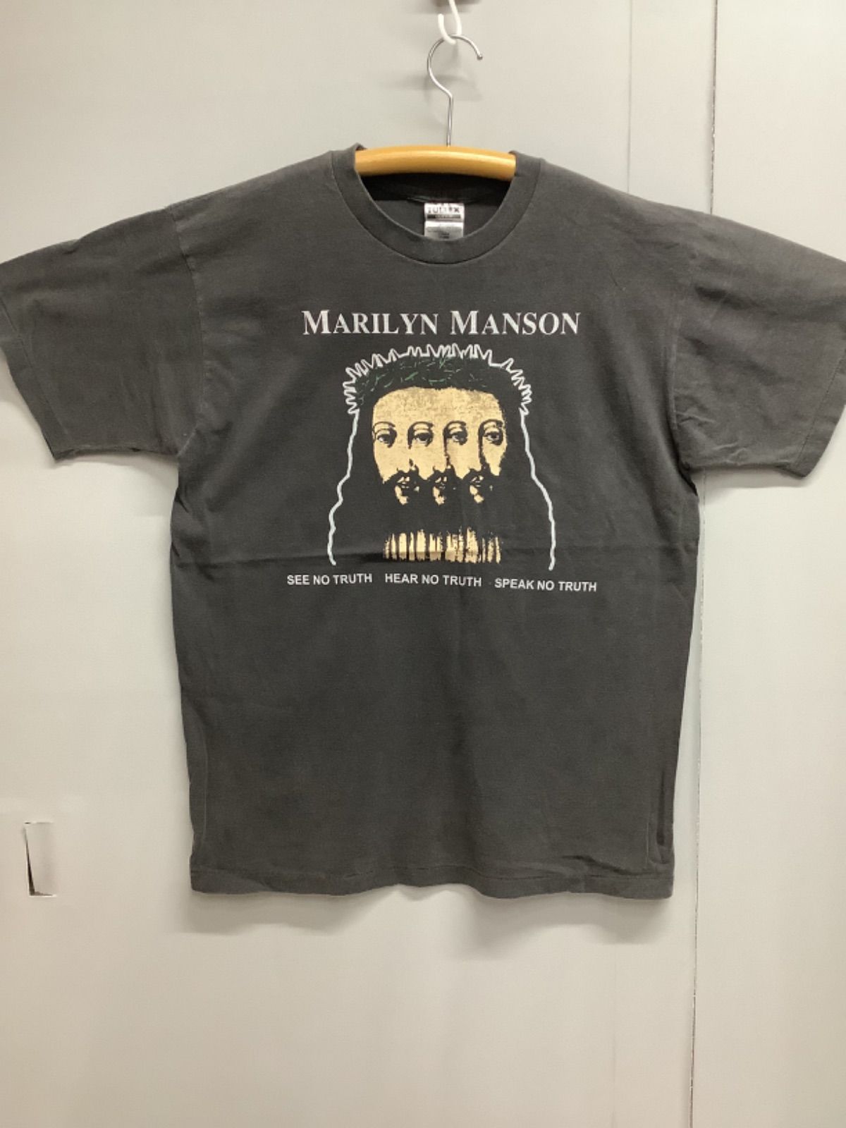 Tシャツ XLサイズ　Lサイズ　マリリンマンソン　Marilyn Manson BELIEVE ロック バンド Tシャツ　TULTEX