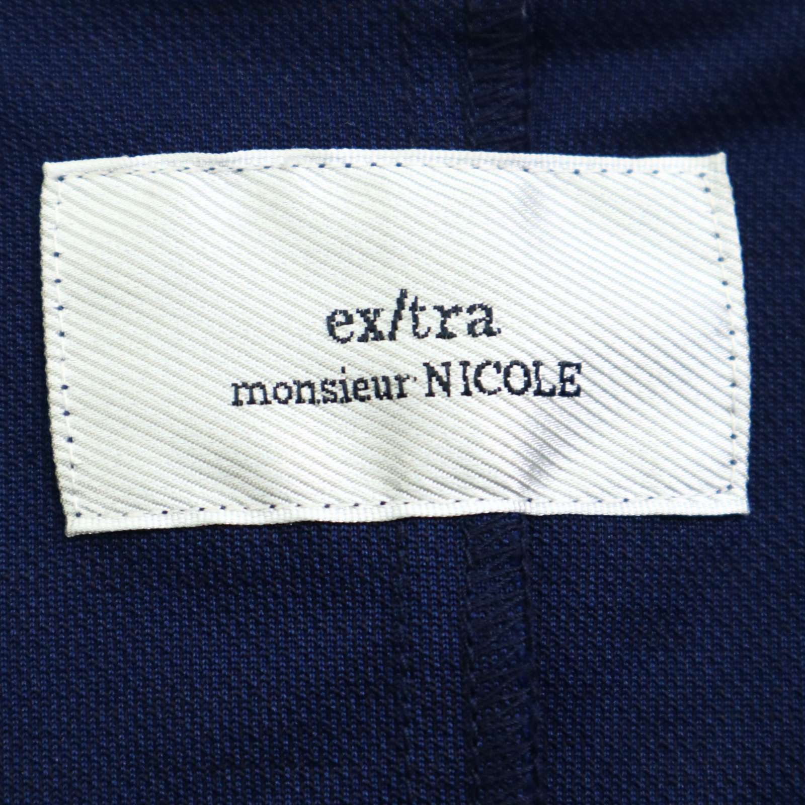 ex/tra MONSIEUR NICOLE ムッシュ ニコル 春夏 麻 リネン混