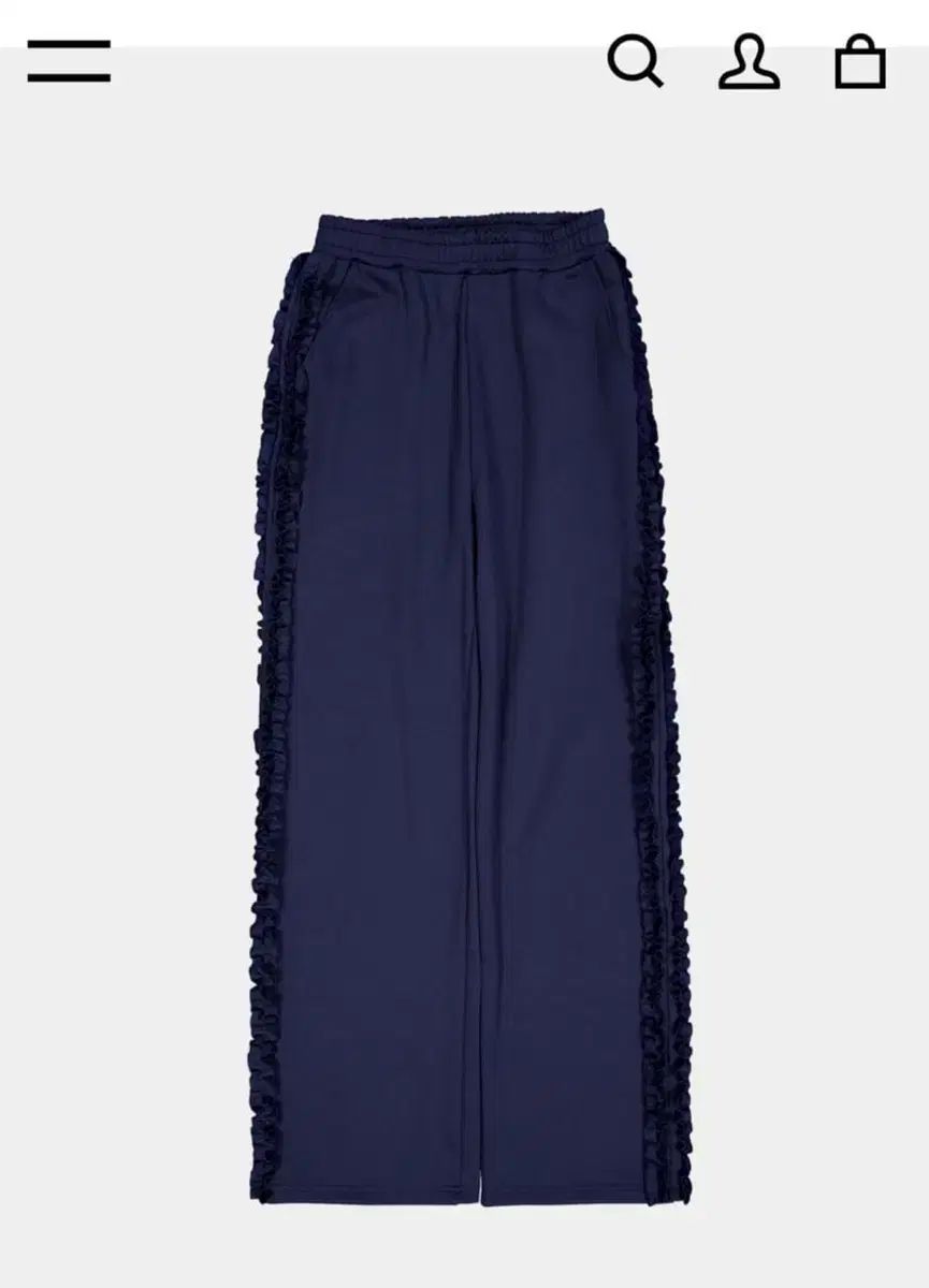 Saenginstudios フリル トラック パンツ ネイビー NICORILABO_COM