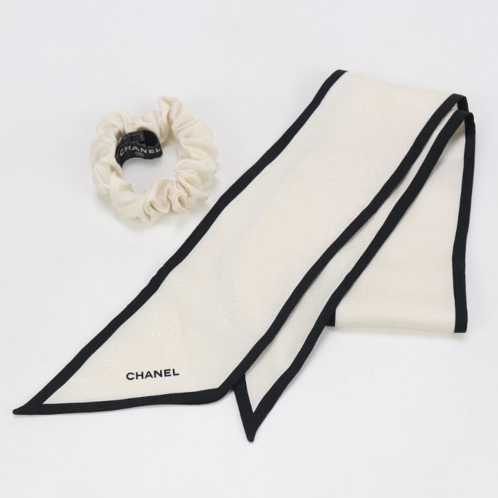 CHANEL シャネル スカーフ・シュシュセット CH81047 シュシュ シルク 