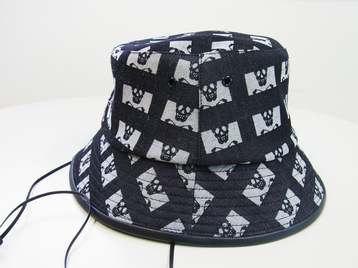 正規☆MARK&LONA マーク&ロナ☆Pave Bucket Hat ブロック調スカルパターンバケットハットM【MLF-4A-FC04】ブラック黒【本物保証】男女兼用  - メルカリ