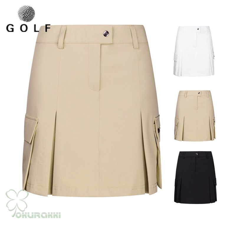 Malbon スカート ゴルフ女子必見 不規則プリーツ 速乾素材 美品