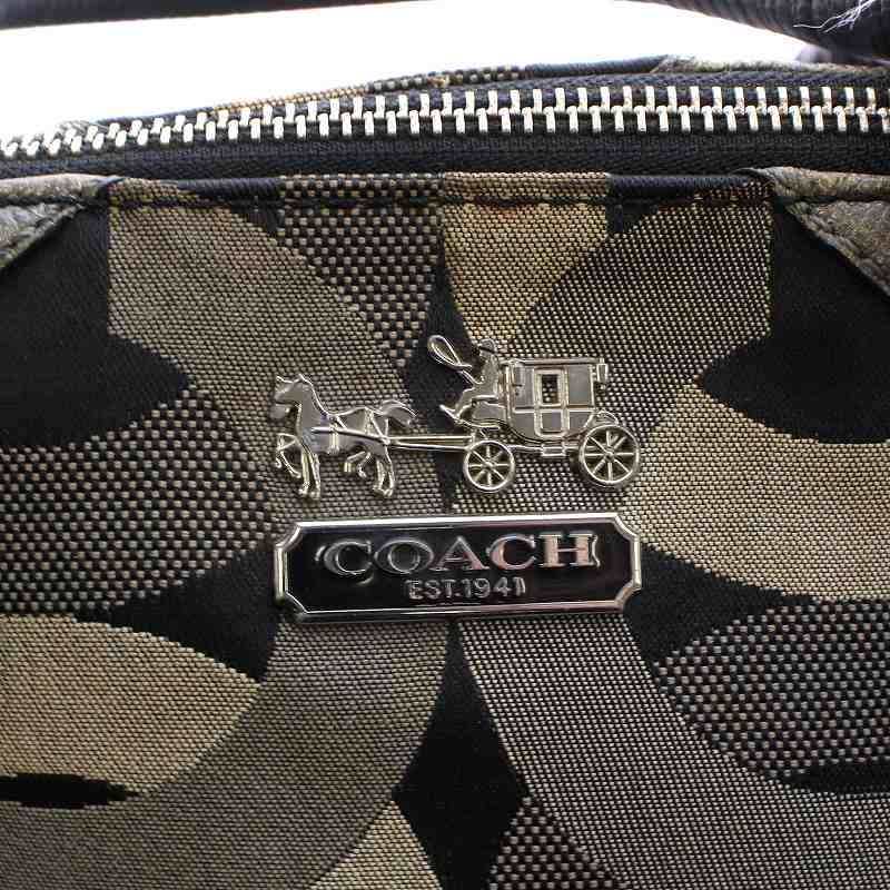 コーチ COACH 2WAY ハンド ワンショルダーバッグ オプアート ...