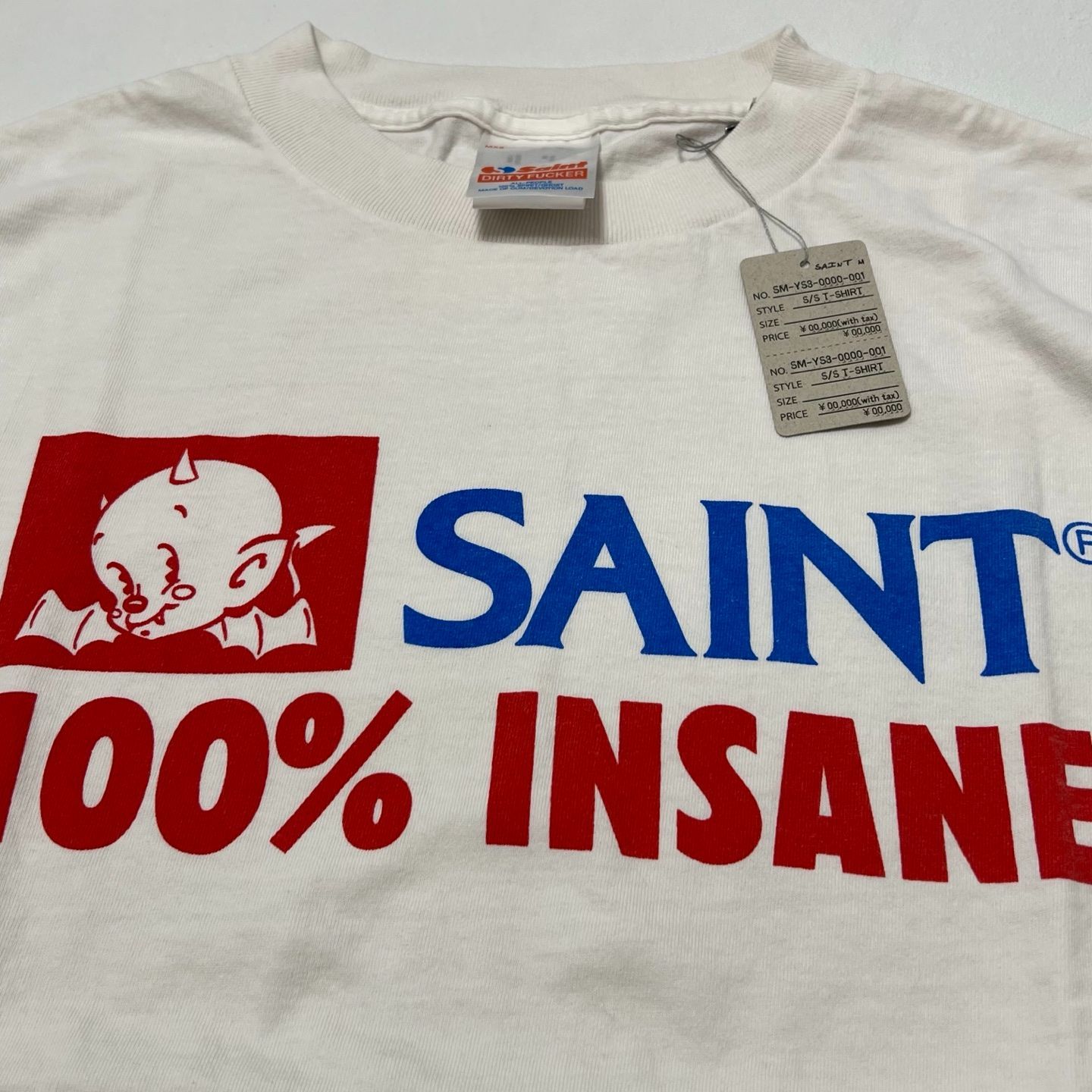 SAINT Mxxxxxx INSANE SS TEE/WHT - メルカリ