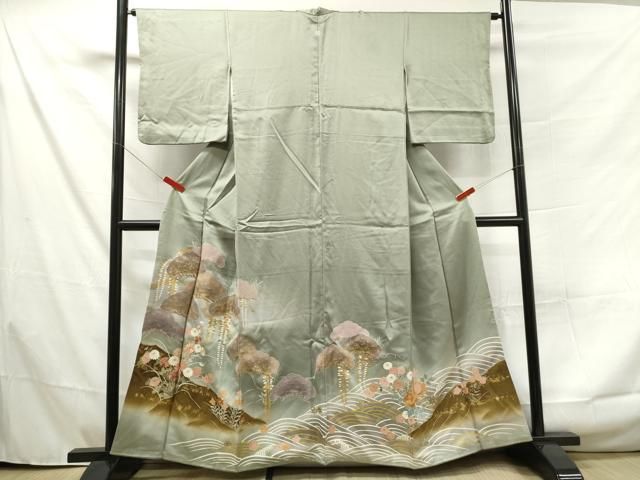 平和屋着物○豪華振袖 梅 桜 金彩 正絹 逸品 AAAT5089ck