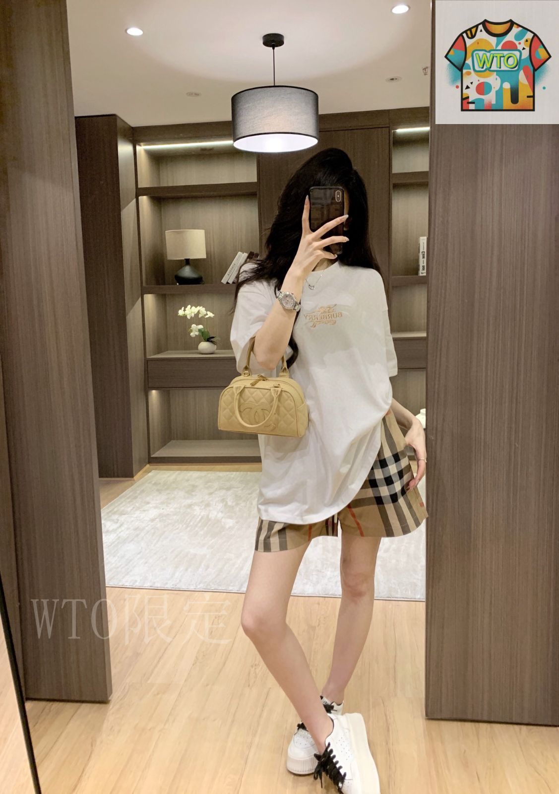 バーバリーチェック柄 キュロット ベージュ(サンプル品) バーバリーチェック柄 キュロット ベージュ(サンプル品