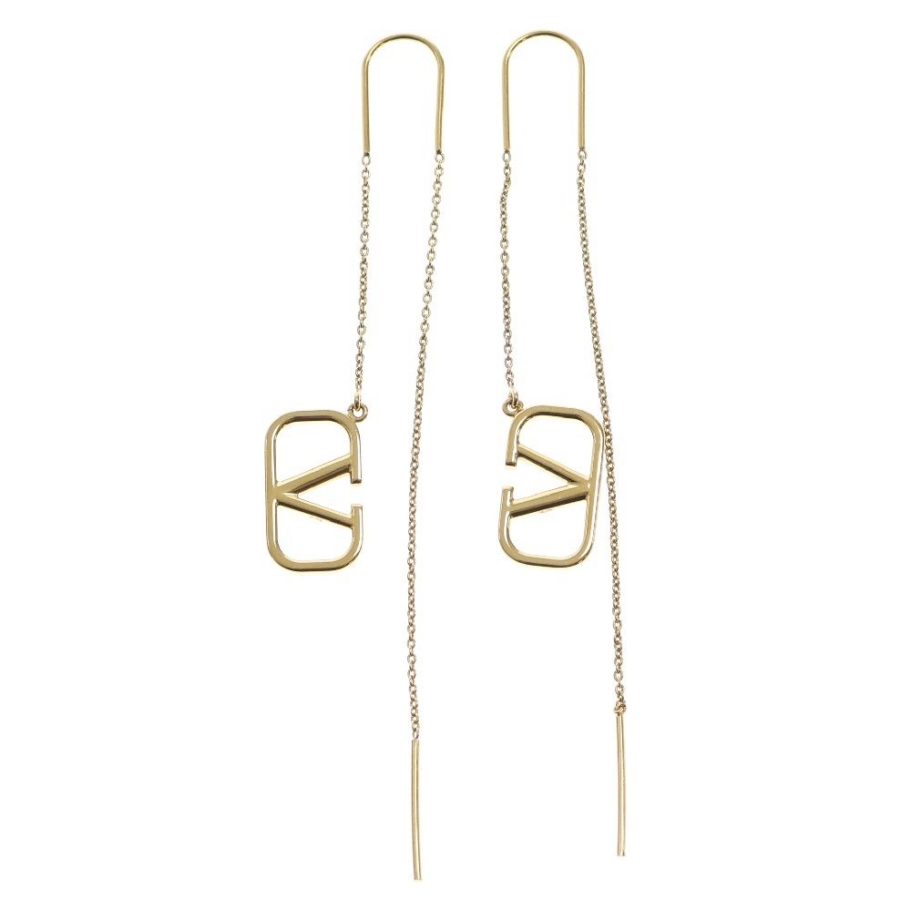 即日発送！ヴァレンティノ チェーン ガラヴァーニ ピアス valentino garavan (ヴァレンティノガラヴァーニ) Logo Chain
